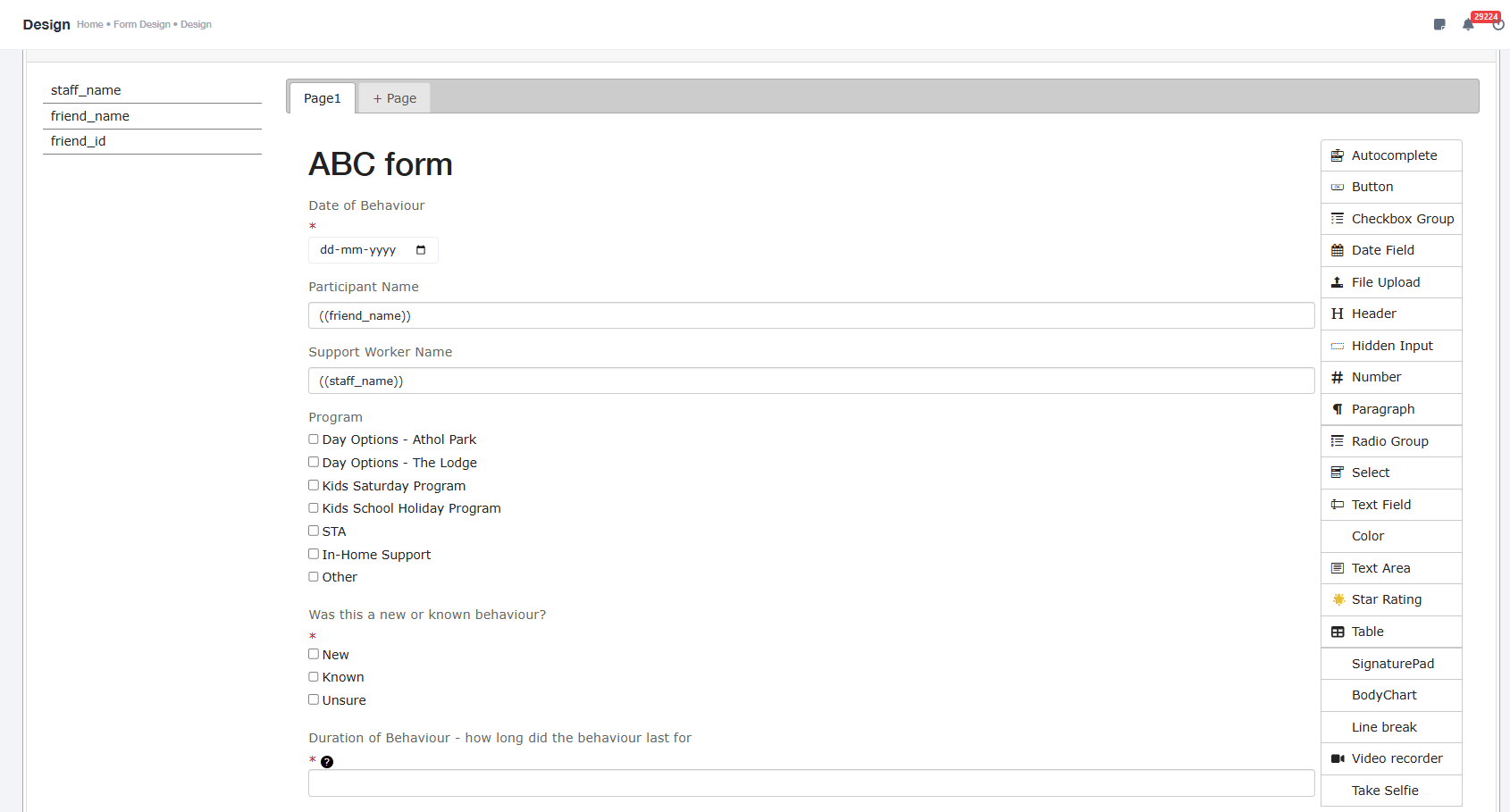 Custom Form Builder
