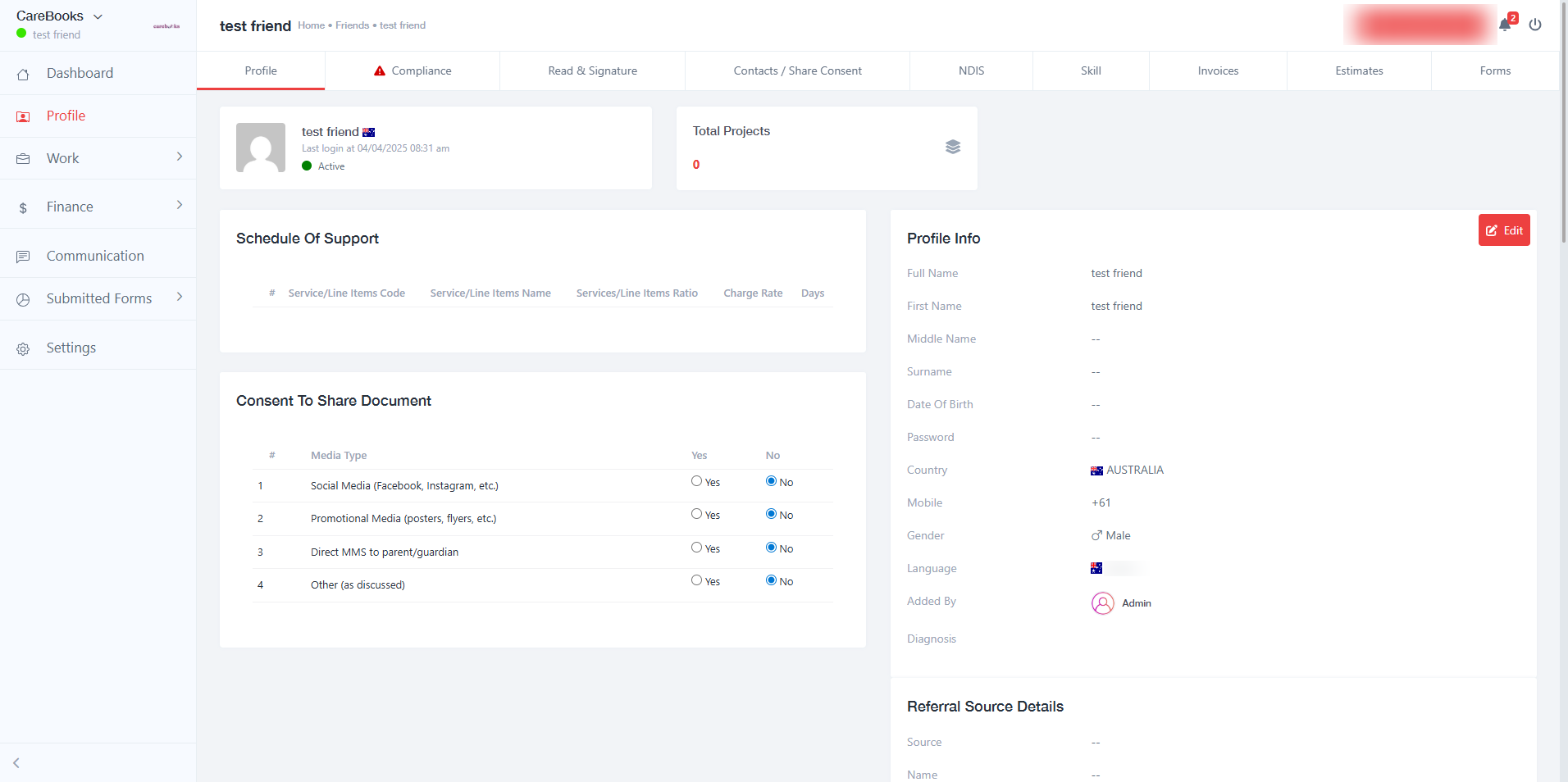 Participant  (Client) Portal